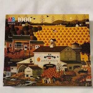 Vtg  Charles Wysocki’s 1000-Piece Autumn Scene puzzle. Complete